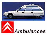 Les CX ambulances commercialisées par Citroën.